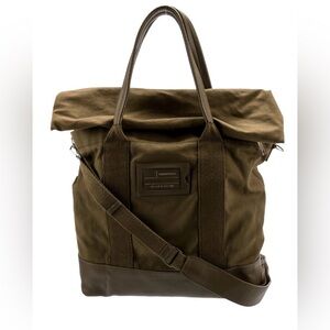 Balenciaga Brown Canvas Tote Bag